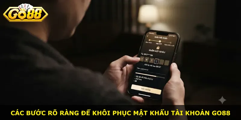 Các bước rõ ràng để khôi phục mật khẩu tài khoản Go88