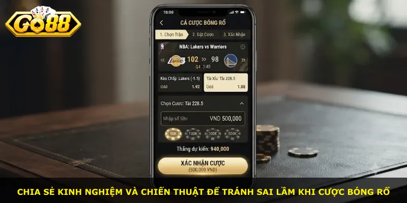 Chia sẻ kinh nghiệm và chiến thuật để tránh sai lầm khi cược bóng rổ