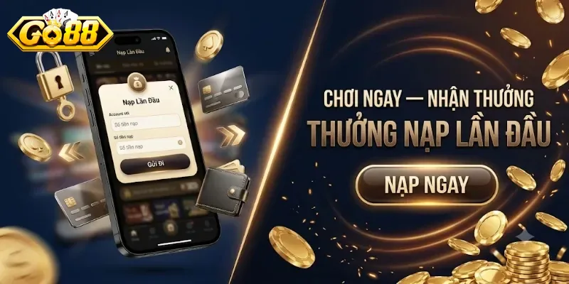 Go88 Thưởng Nạp Lần Đầu Nhận Ưu Đãi Hấp Dẫn Cho Thành Viên Mới