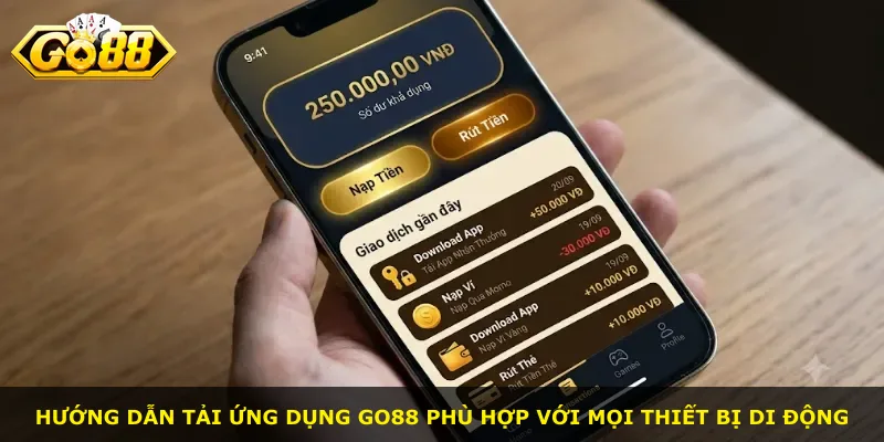 Hướng dẫn tải ứng dụng Go88 phù hợp với mọi thiết bị di động