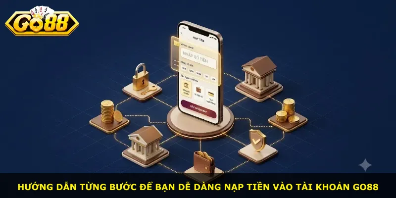 Hướng dẫn từng bước để bạn dễ dàng nạp tiền vào tài khoản Go88