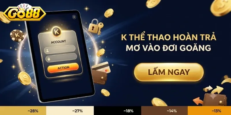 K Thể Thao Hoàn Trả Go88 Nhận Thưởng Mỗi Ngày Cực Dễ Cho Hội Đam Mê Cược