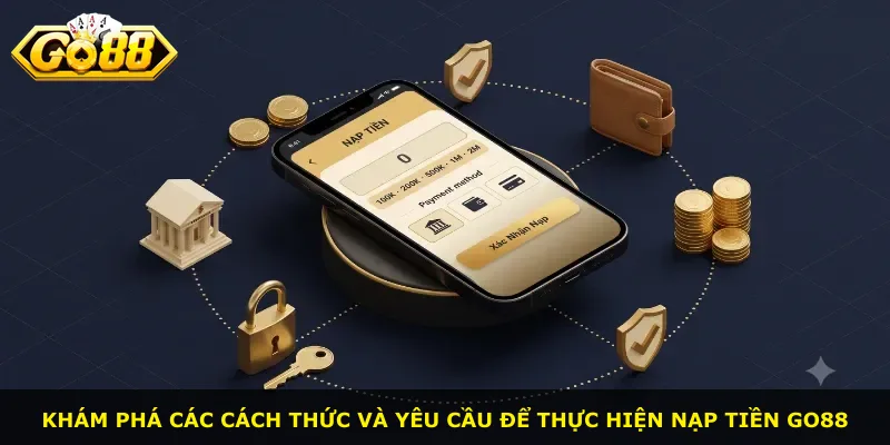 Khám phá các cách thức và yêu cầu để thực hiện nạp tiền Go88
