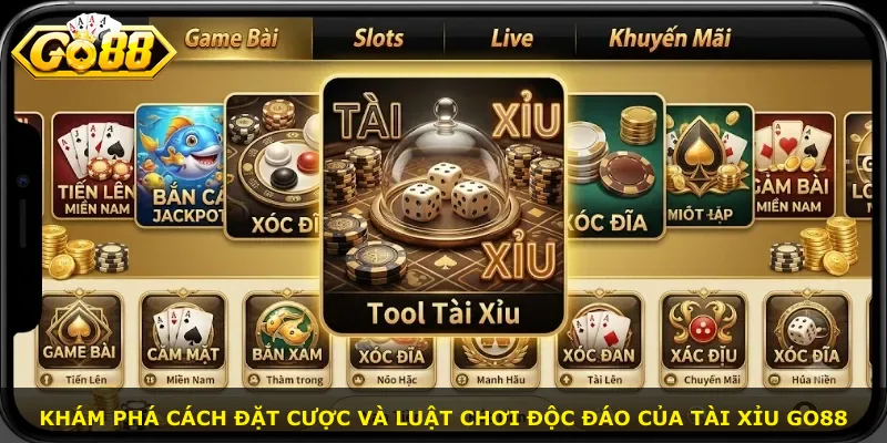 Khám phá cách đặt cược và luật chơi độc đáo của tài xỉu Go88