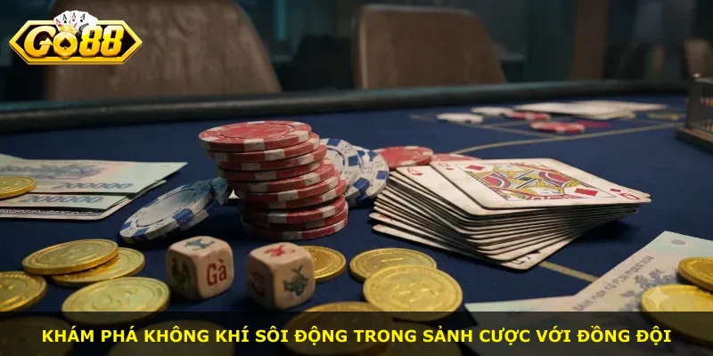Khám phá không khí sôi động trong sảnh cược với đồng đội