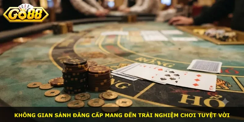 Không gian sảnh đẳng cấp mang đến trải nghiệm chơi tuyệt vời