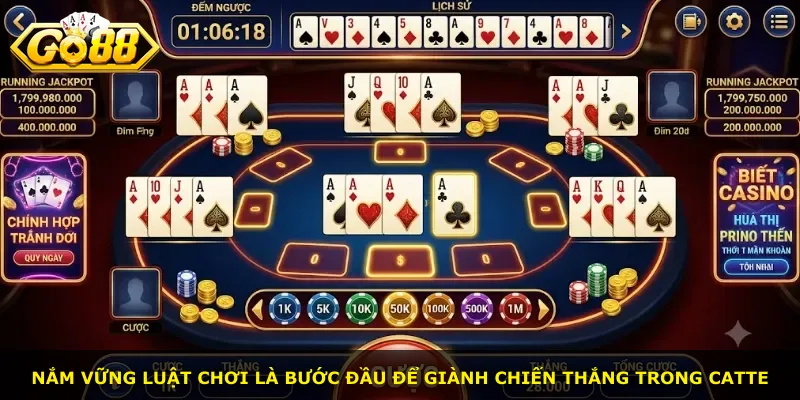 Nắm vững luật chơi là bước đầu để giành chiến thắng trong Catte