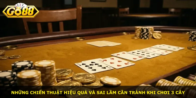 Những chiến thuật hiệu quả và sai lầm cần tránh khi chơi 3 Cây