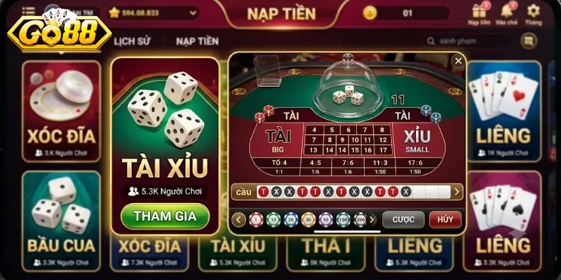 Tài Xỉu Live Go88 Chơi Cực Đã, Thưởng Lớn Mỗi Ngày Cho Hội Mê Game