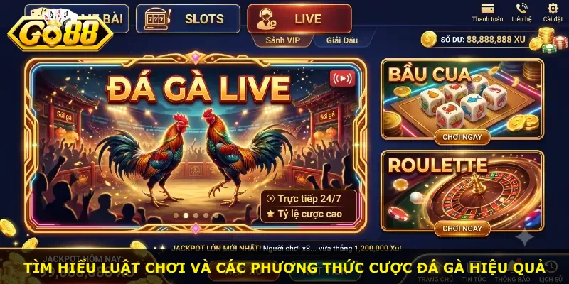 Tìm hiểu luật chơi và các phương thức cược đá gà hiệu quả